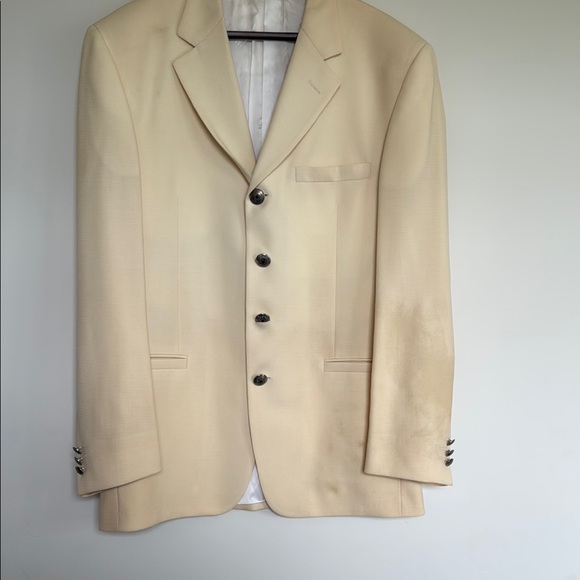 Versace Classic  Cream Men's Blazer - Picture 1 of 11